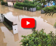 Meteo: nubifragio a Padova, le strade diventano fiumi ad Abano Terme, il Video