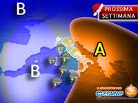 Prossima Settimana turbolenta: subito maltempo, poi si annunciano sorprese