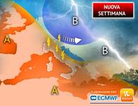 Meteo: Nuova Settimana, ancora Rovesci e...