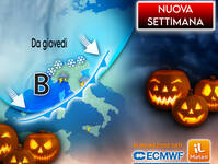 Meteo: Settimana di Halloween e Ognissanti, forte...