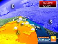 Meteo: in Settimana piogge meno frequenti e clima più mite, ecco fino a quando 