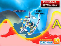 Meteo: Burrasca la Prossima Settimana, da Lunedì fenomeni violenti; gli aggiornamenti