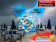 Meteo: Prossima settimana Ciclone in formazione, rischio supercelle e nubifragi