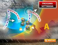 Meteo: Prossima Settimana movimentata, attesa forte instabilità con fenomeni localmente intensi