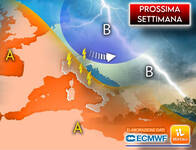 Meteo: Prossima Settimana, avvio tra piogge e...