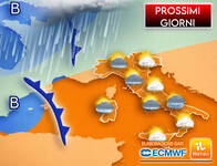 Meteo Prossimi Giorni: cede l'Anticiclone, Piogge...