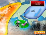 Meteo Prossimi Giorni: duro scontro tra Anticiclone e Vortice Mediterraneo, conseguenze pesanti; i dettagli