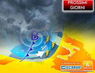 Meteo: Prossimi Giorni instabili. Mercoledì 6 Pioggia diffusa, poi improvvisi Acquazzoni fino a Venerdì 8