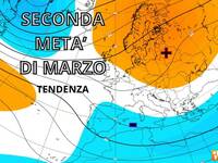 Meteo: Seconda metà di Marzo più fredda e piovosa, scontro barico per l'Equinozio di Primavera. Proiezioni