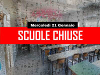 Scuole Chiuse Mercoledì 21 Gennaio per Meteo avverso: l'elenco ufficiale 