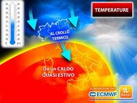 Meteo: Caldo STOP, da domenica cambia tutto, temperature giù anche di 10°C; i dettagli