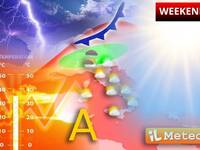 Meteo: Weekend, Sabato 18 e Domenica parziale cedimento anticiclonico e stemperata termica al Nord. Tendenza