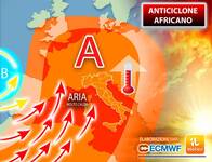 Meteo: Caldo, l'anticiclone africano scalda i...