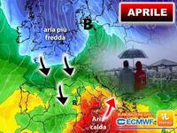 24/03/2026 - Meteo: Aprile, avvio vivace e fino a 3°C sotto media, poi da metà mese occhio all'Anticiclone Africano