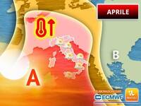 30/03/2026 - Meteo: dopo il 7 Aprile primo assaggio caldo con l'Anticiclone Subtropicale, picchi verso i 25°C
