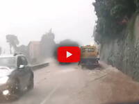 Meteo: Genova, violento nubifragio tra Arenzano e Cogoleto, strade allagate e disagi, il Video
