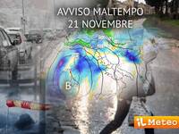 Avviso Meteo: insidioso ciclone da Venerdì 21,...