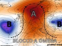 Meteo: Europa, blocco a omega dell'alta...
