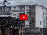 Meteo Cronaca Diretta Video: Cervinia, Primo Maggio sotto la neve, temperature crollate a 0°C