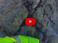 Cuneo: alpinisti bloccati a 2200 metri sulla Rocca Provenzale, il Video del salvataggio