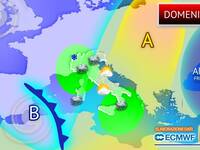 17/01/2026 - Domenica, il Meteo peggiora: piogge, vento e neve; ecco dove