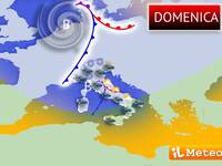 Meteo: Domenica con l'ombrello, le regioni interessate dal maltempo
