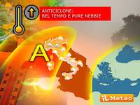 Meteo: nebbie a parte, l'Anticiclone scalderà fino a 9°C oltre la norma in molte zone. Parla Lorenzo Tedici