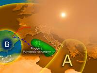 Meteo: un vortice spagnolo porta sabbia dal deserto e il ritorno della pioggia in Italia. Il punto di Tedici