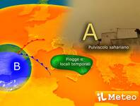 Meteo, Sabato e Domenica con acquazzoni...
