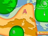 Meteo, cedimento pressorio tra Sabato e Domenica,...