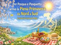 Meteo, Sole e massime fino a 26°C, per le festività pasquali arriva la Piena Primavera ovunque. Parla Tedici