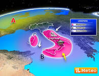 Meteo: nuova depressione in avvicinamento, forti...