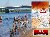 Meteo Europa: follia climatica, 30°C al Polo...