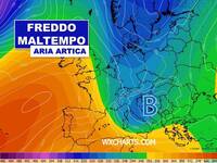 Meteo: fulminea Ciclogenesi da Giovedì 26 Marzo,...