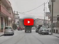 Meteo: Nuoro, una violenta grandinata imbianca...
