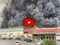 Incendio a Bolzano, in fiamme lo stabilimento Alpitronic, chiuso lo spazio aereo, il Video