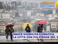 La città con più
piogge in Italia