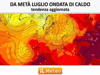 Meteo: da metà Luglio attesi oltre 3°C sopra la media; possibili nuove ondate di caldo