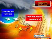 Meteo: Luglio in rivoluzione, avvio con Temporali...
