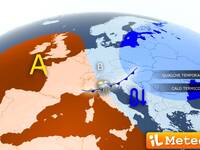 Meteo: rapido passaggio temporalesco prima di un...