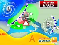 Meteo: da metà Marzo si riapre la Porta Atlantica. Le Proiezioni su Piogge, Calo Termico e Neve