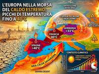 Meteo Europa: Heat Dome, una cupola atmosferica porterà Temperature anomale, anche a Londra e Parigi
