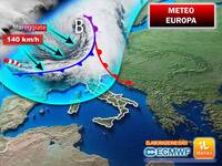 Meteo Europa: si preparano due Tempeste con raffiche fino a 140 km/h, conseguenze anche in Italia 