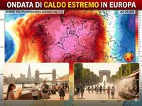 Meteo: Caldo estremo su mezza Europa, fino a...