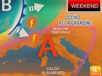 Meteo: Weekend, da Caldo e Afa alla Grandine. Occhio a Sabato e Domenica, i dettagli