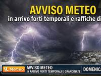 Meteo Avviso: domenica 26 arrivano violenti temporali e grandine al Centro-Nord, le zone a rischio