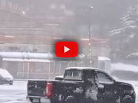 Meteo Cronaca (Video): Rieti, forte nevicata sul Terminillo, tutto bianco a Pian de Valli