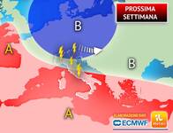 Meteo: Prossima Settimana, prima i Temporali poi...