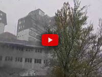 Meteo Cronaca Diretta (VIDEO): Cuneo, nevicata primaverile ad Artesina, paesaggio imbiancato