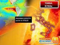 Meteo: 'Super El Nino' in arrivo, il motore oceanico che altera il clima planetario